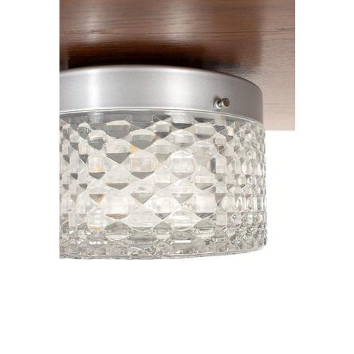 Metal Vintage Ceiling Lamp in Geometric Glass For Sale - Image 7 of 14