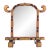 19th Century Japanese Red and Black Lacquer Table Mirror Gilt Brass Mounts For Sale
