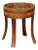 English Oak 1880s Circular Planter with Brass Braces Mounted on Splaying Legs For Sale