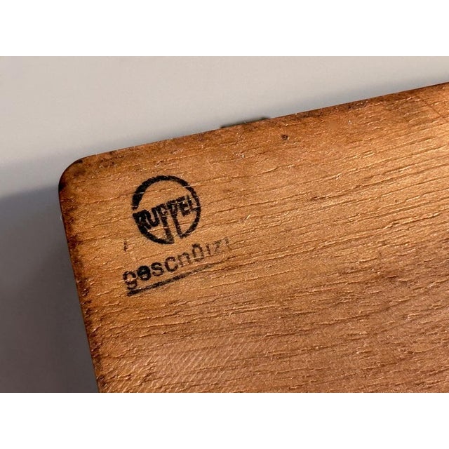 Small Bauhaus Storage Box in Walnut and Tinplate by Marianne Brandt for Ruppel-Werke Gotha, 1920s For Sale - Image 17 of 18