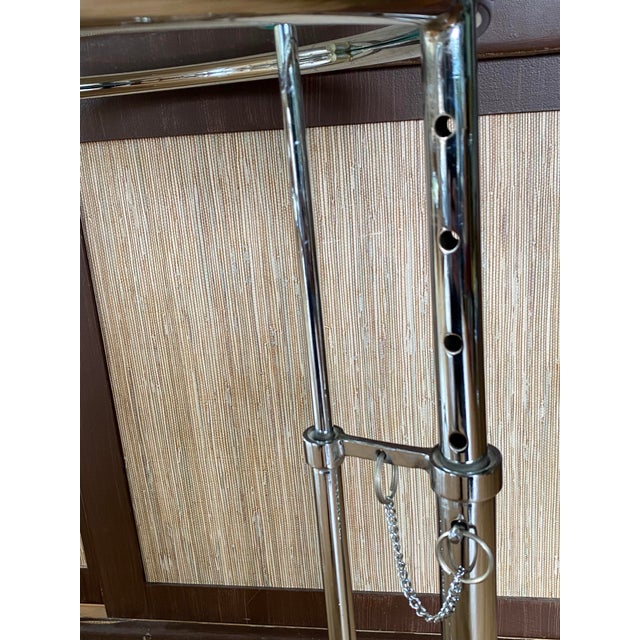 Vintage Eileen Gray E1027-Style Adjustable Chrome Side Table, Circa 1970s–1980s For Sale - Image 15 of 17