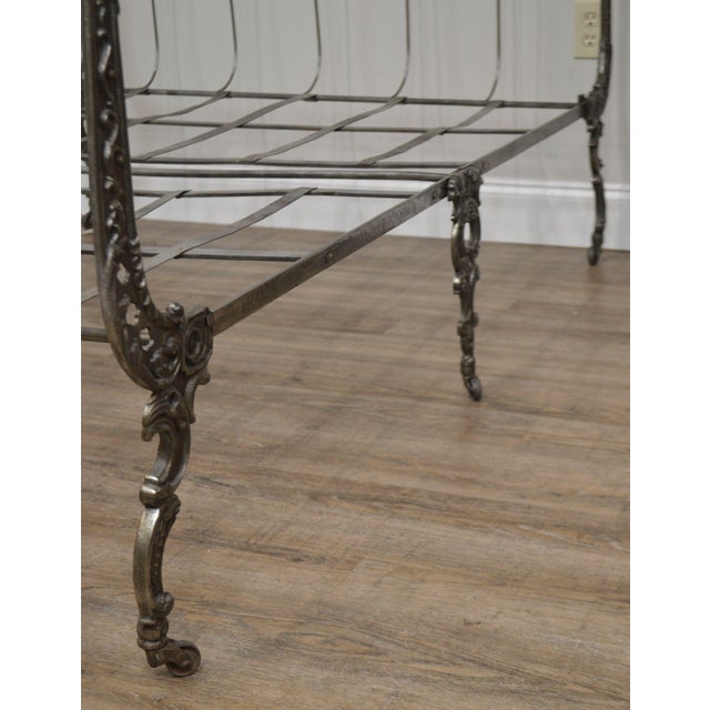 J P Kochs Unusual Antique Iron Sleigh Daybed Chairish