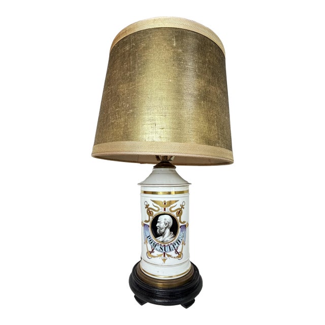 Late 19th Century Pharmacy Jar Lamp For Sale