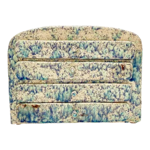 Hand-Built Glazed Ceramic Jewelry Box With Drawers, Florida Artist Rexx Fischer