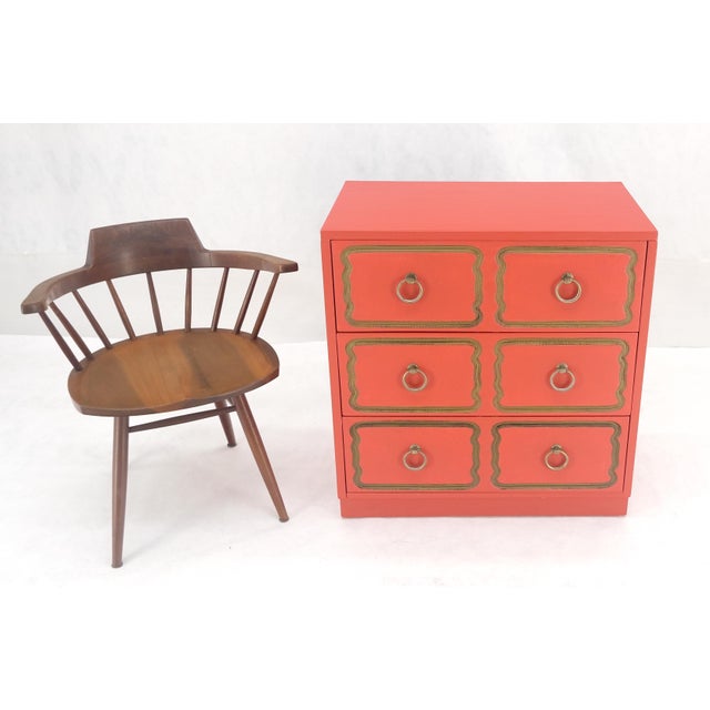 Dorothy Draper 3 Drawers Dresser Chest w/ Ring Pulls For Sale - Image 11 of 18