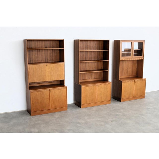 Brown Vintage Swedish Wall Cabinets, 1960s For Sale - Image 8 of 14