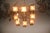 Gold Italian Brass, Glass & Chromed Metal Cubic Chandelier by Gaetano Sciolari, 1970s For Sale - Image 8 of 14