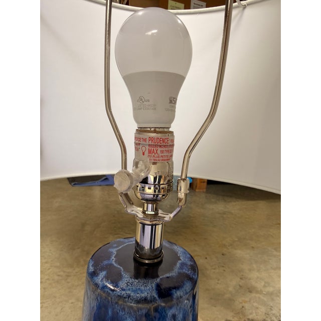 Currey & Co. Blue Ceramic Table Lamp For Sale In West Palm - Image 6 of 6