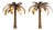 Pair of Maison Jansen Gilt Metal Palm Tree Sconces, France, 20th Century For Sale