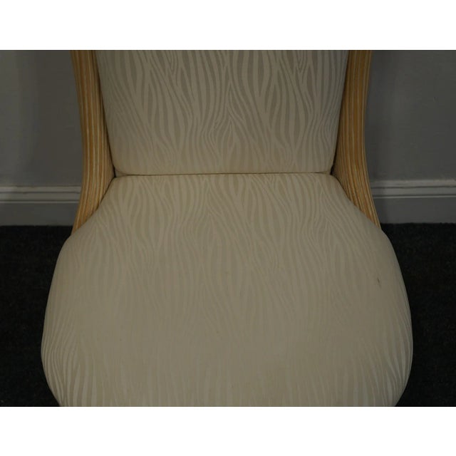 Late 20th Century American Drew Bleached Wood Coastal Contemporary Style Dining Side Chair For Sale - Image 5 of 8