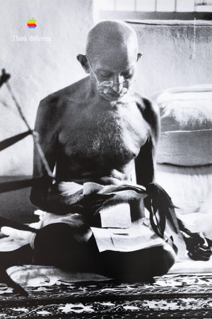 Apple Mahatma Gandhi Poster