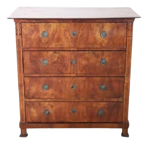 Antique Chest of Drawers in Walnut, Late 19th Century