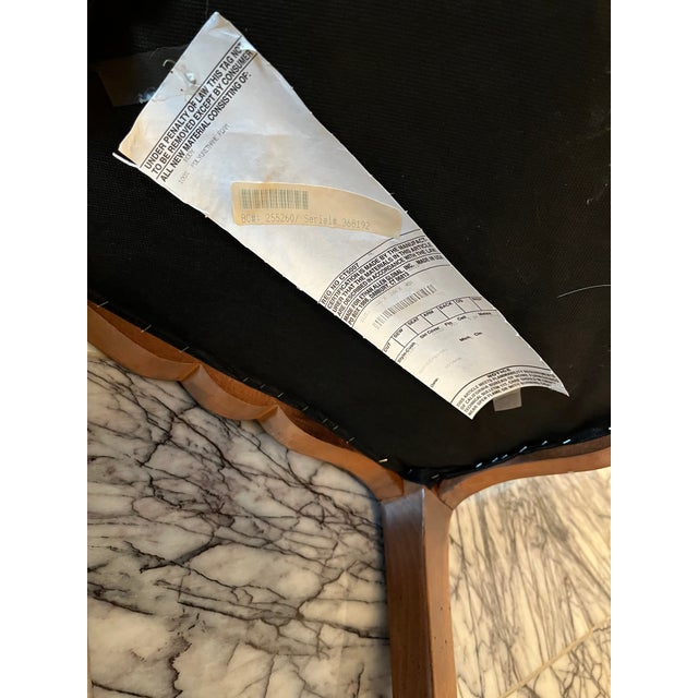 Wood Ethan Allen Upholstered Dining Chairs - Set of 2 For Sale - Image 7 of 7