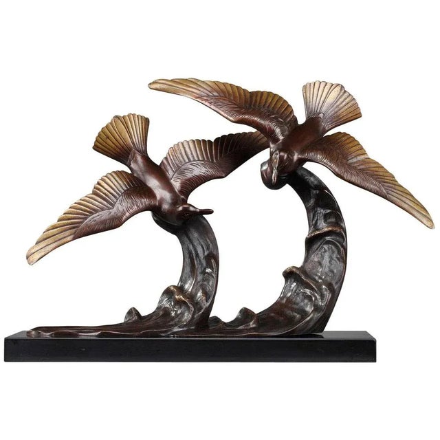 Bronze Flying Gulls Figure by Enrique Molins For Sale - Image 16 of 16