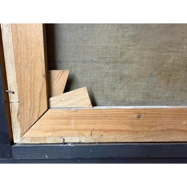 Wood Dutch Portrait of a Man Dated 1838 in Original Frame For Sale - Image 7 of 12