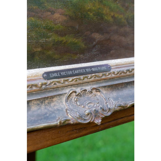 Émile Victor Cartier, Untitled, 1800s, Oil on Canvas For Sale - Image 3 of 7
