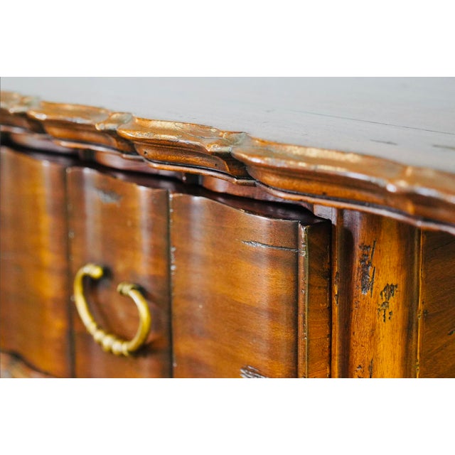 Alfonso Marina Spanish Colonial Mahogany Console With Carved Claw Feet 20th Century For Sale - Image 12 of 13