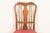 Baker Furniture Style Queen Anne Solid Walnut Side Chairs or Dining Chairs, Pair For Sale In South Bend - Image 6 of 14