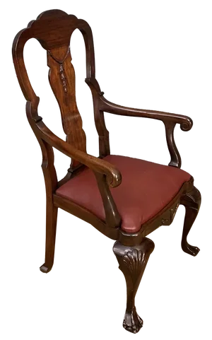 Antique High Back Armchair in Walnut, 1910