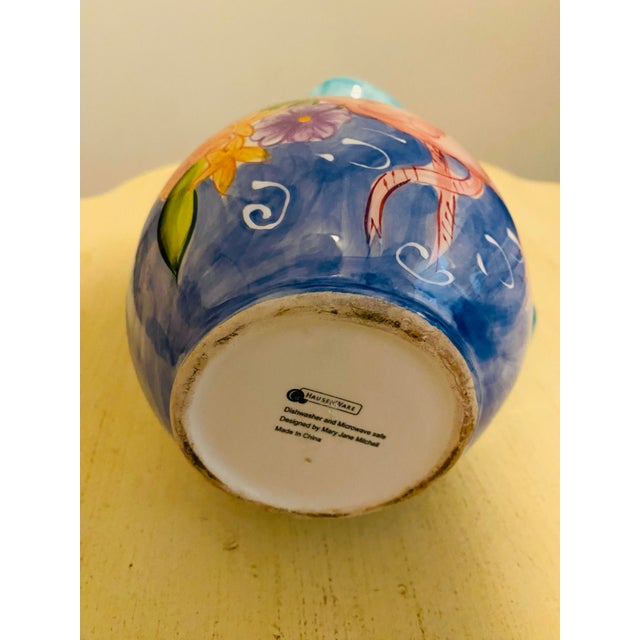 Vintage Palm Beach Flamingo Ceramic Pitcher For Sale - Image 10 of 10