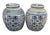 This Vintage Chinese Blue & White Porcelain Double Happiness Ginger Jar Vases Set (2) is a collectible pair of vases that...