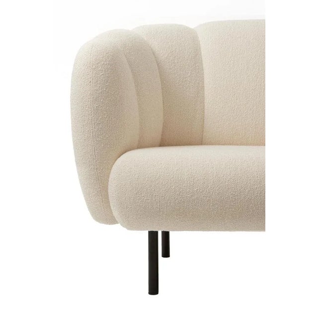 Not Yet Made - Made To Order Caper Three-Seater with Stitches Pearl Grey by Warm Nordic For Sale - Image 5 of 13