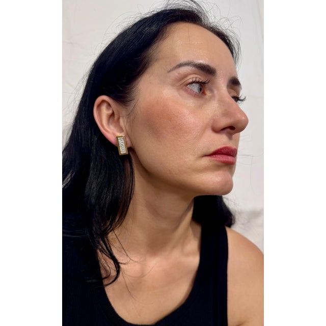 2.6 Carat Diamond VS Quality STUD Earrings Women , 14 Karat Yellow Gold 9.8 Gm For Sale - Image 9 of 18