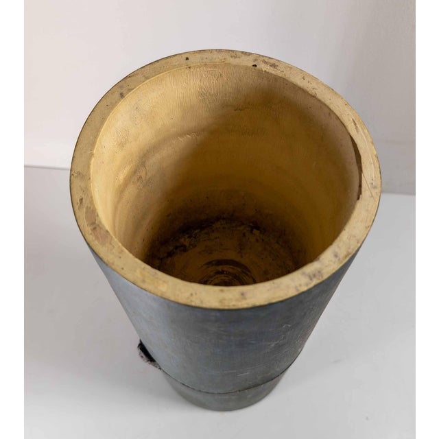 19th or 20th Century Blue Green Painted Object, Grain Measure For Sale - Image 12 of 14
