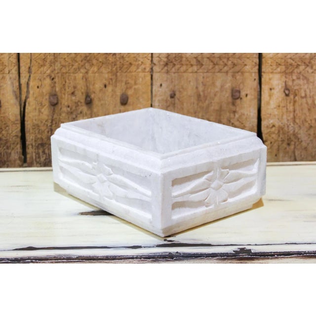 Hand Carved Marble Kundi For Sale - Image 4 of 7