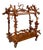 Mid-Century Bar Cart in Brown Burl, Plywood and Root Wood, 1960s For Sale