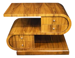 Art Deco Style Double-Sided Coffee Table, 1980s