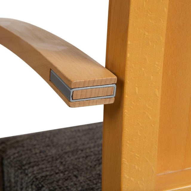 Fabric and Wood Chairs from Thonet, Set of 6 For Sale - Image 10 of 18