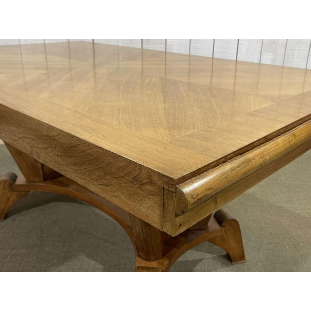 Art Deco Walnut Table in the style of Jules Leleu, 1930s For Sale - Image 15 of 16