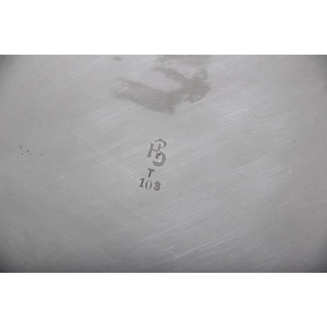 1920s Antique Metal 103 Dish from Hertz & Ballin, 1920s For Sale - Image 5 of 6