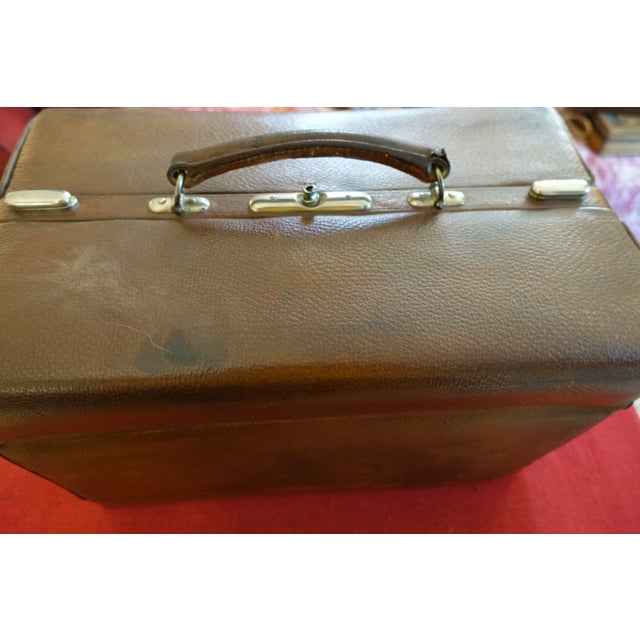 Vintage Travel Suitcase Trunk, 1930s For Sale - Image 6 of 15
