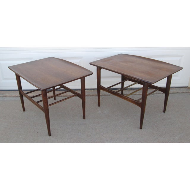 Mid 20th Century 2 Bassett Furniture Artisan End Tables For Sale - Image 9 of 17