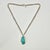 Rustic 1980s Vintage Southwestern Americana Peyote Bird Turquoise & 4-Strand Sterling Pendant Necklace - 22” For Sale - Image 3 of 14