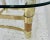Italian Faux Tusk Brass Cocktail Table Tomasso Barbi Style For Sale - Image 9 of 12