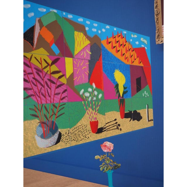 Paper 20 Flowers and Some Bigger Pictures Poster after David Hockney For Sale - Image 7 of 9