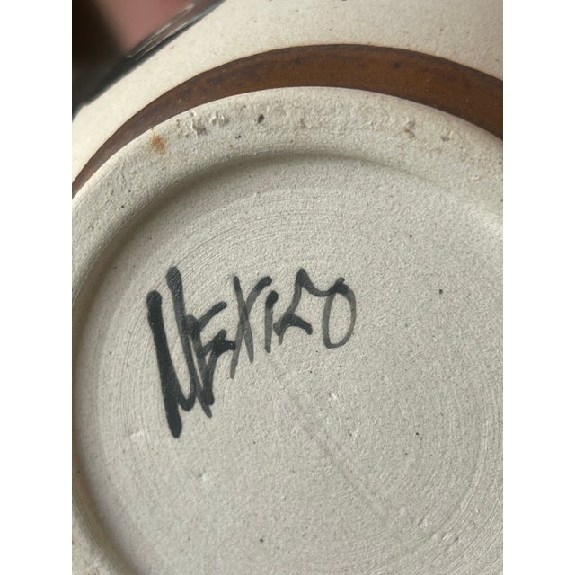 Mexican Mexican Ceramic Vase With Bird Motif For Sale - Image 3 of 3