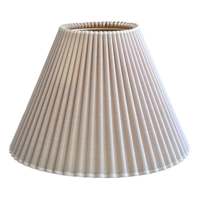 Vintage Mid-20th Century Fluted Empire Lamp Shade For Sale
