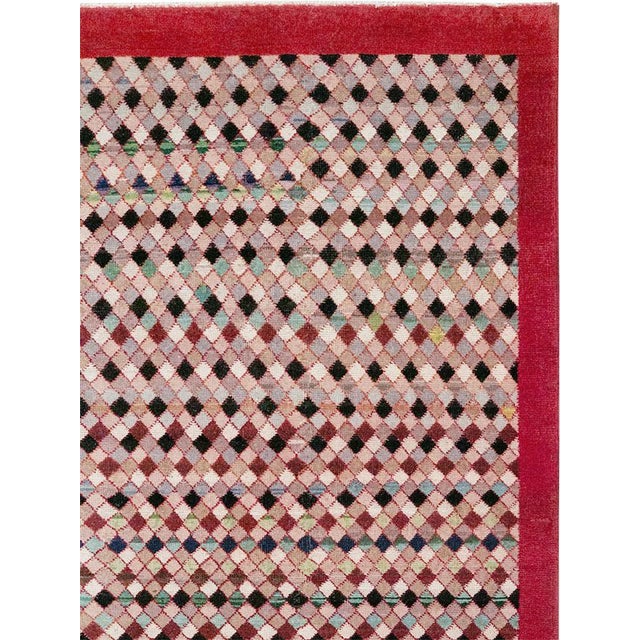 Art Deco Galerie Shabab Collection Mid-20th Century Turkish Anatolian Room Size Carpet For Sale - Image 3 of 10