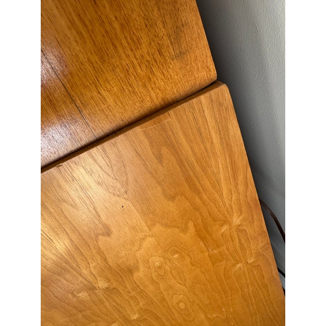 1970s Vintage Milo Baughman Style Lane Alta Vista Burlwood China Cabinet For Sale - Image 5 of 14