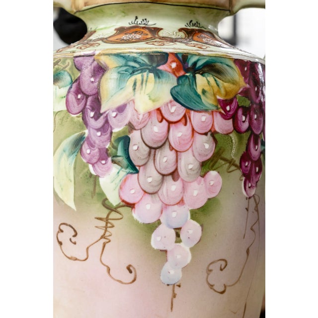 Nippon - Pair of Vases, C. Early 20th Century Stamped Antique Hand Painted For Sale In Detroit - Image 6 of 12