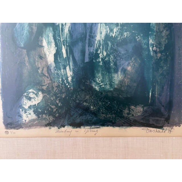 Figurative Late 20th Century Georgi Daskaloff Signed Limited Edition Lithograph - 3/100 - Large Framed Abstract Figurative - 29.5" X 37" For Sale - Image 3 of 4