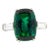 12.68 Carat Zoisite Green Tanzanite & Diamond Ring in Platinum 950 | IGI Certifi, Size 7 For Sale