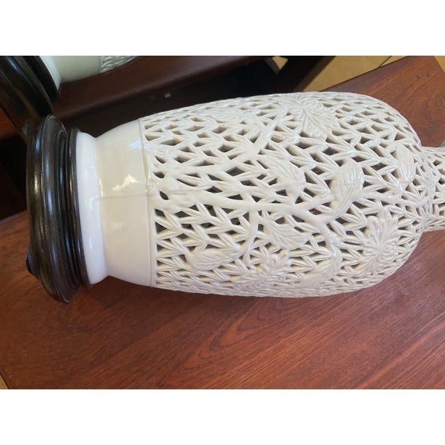 A Mid 20th Century Blanc De Chine Articulated Table Lamp For Sale In Palm Springs - Image 6 of 12