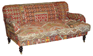 Vintage Kilim Upholstered 3-Seater Sofa from George Smith