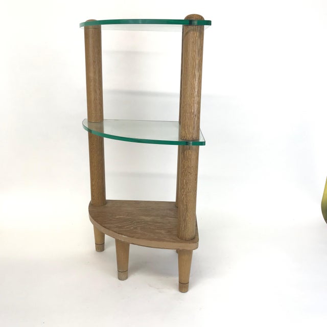 1940s Cerused Corner Shelf by Gilbert Rohde Chairish