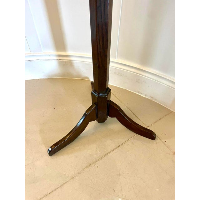 Wood George Burr Oak Candle, 1720s For Sale - Image 7 of 8